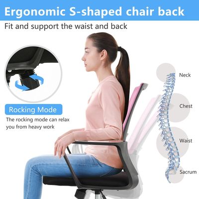 Эргономический Office Chair 360 вращающийся высотой регулируемый кресло для дома