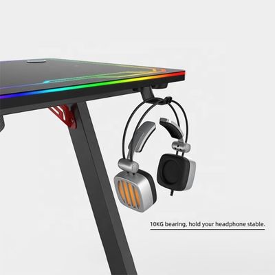 Компьютерный стол для коммерческой мебели с системой освещения RGB и регулируемым дизайном