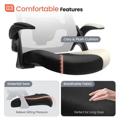 Flip-up Armrest Mesh Executive Lumbar Support вращающийся стул для внутреннего офиса от Alinunu
