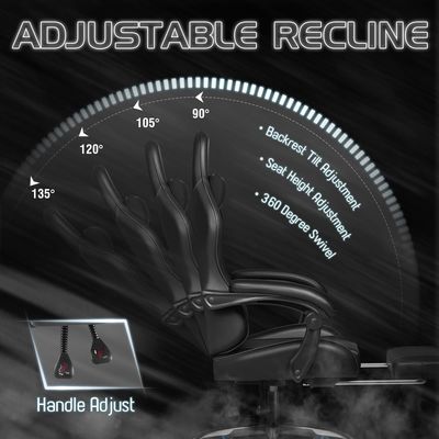 Стиль вращающийся стул с поясничной опорой или игровой комнатой ALINUNU Custom Racing Razer