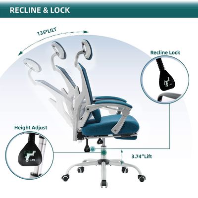 Настраиваемые цветовые спинные сетки Rolling Swivel сетки стульев с колесами Весы предмета 34,4 фунтов