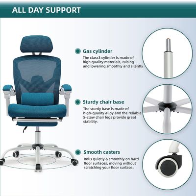 Настраиваемые цветовые спинные сетки Rolling Swivel сетки стульев с колесами Весы предмета 34,4 фунтов