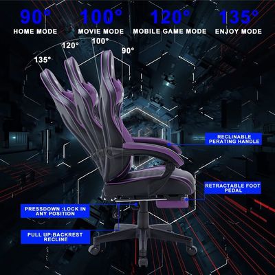 Компьютерная игровая комната складное игровое кресло с эргономичным дизайном и вращающимся массажем