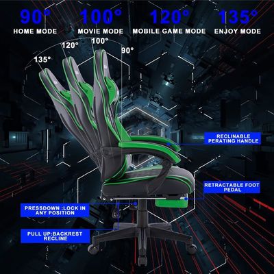 OEM ODM Настройка современного игрового стула Scorpion Кожаный эргономичный вращающийся компьютерный стул