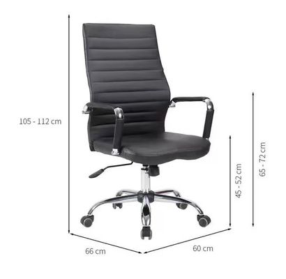 Modern Style Brown Leather Mesh Office Chair с поясничной опорой и упаковкой почты