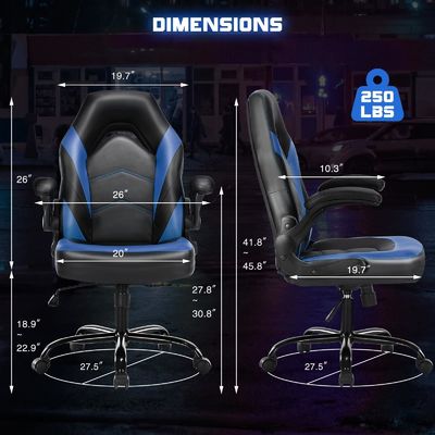 360 вращающийся компьютерный игровой стул с регулировкой высоты и функцией приседания