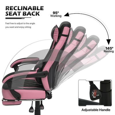Кожевенный игровой стул в стиле ALINUNU Racing Style PU с индивидуальным цветом и эргономичным дизайном