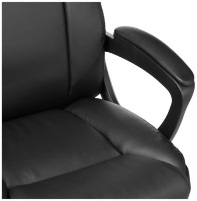 26&quot;D x 23.75&quot;W x 42&quot;H Средняя спина Чистый PU Офисный компьютерный стол Стул с 3 газовыми подъемниками