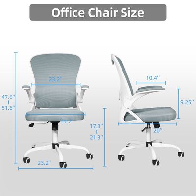Высота регулируемого сетки офисный стул для дома 21&quot;D x 24&quot;W x 43&quot;H Металлическая конструкция