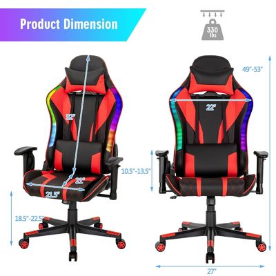 Обновите свое игровое кресло на спиральное кресло ALINUNU с RGB светодиодами Эргономический дизайн