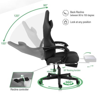 Специфический Silla Gamer Эргономический игровой стул Синтетическая кожа и опора для ног