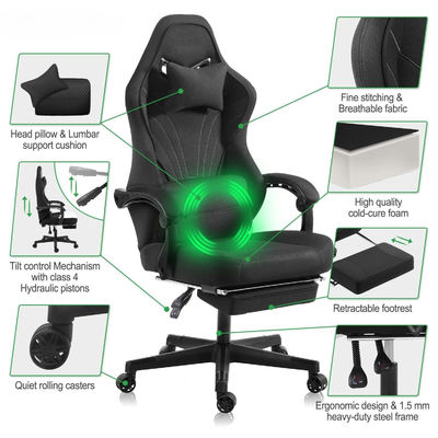 Специфический Silla Gamer Эргономический игровой стул Синтетическая кожа и опора для ног