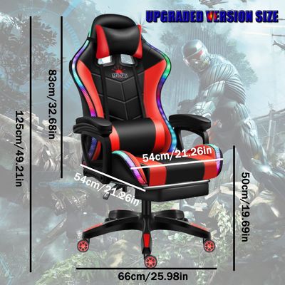 Компьютерная комната для игр Регулируемый компьютерный массаж Игровой стул с динамиками и поясничной подушкой