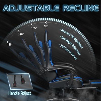 Video Racing Gaming Chair ALINUNU Крутящийся кресло и подголовье Эргономическое компьютерное кресло