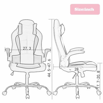 Размеры продукта 28&quot;D x 27.3&quot;W x 47.6&quot;H в ALINUNU Direct Gaming Chair для взрослых