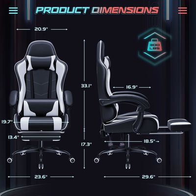 Массаж поясничная поддержка вращающийся игровой стул с 360 вращениями