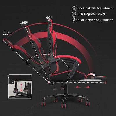 ALINUNU Direct High Back Gaming Chair с подложкой ног в индивидуальном цвете и алюминии
