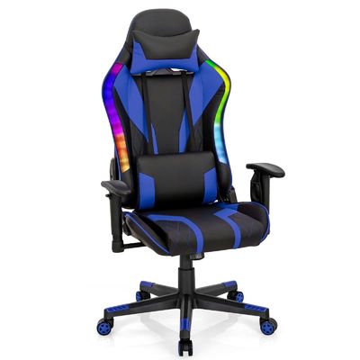 Настроить эргономичный видео игровой стул с RGB светодиодами и регулируемым дизайном