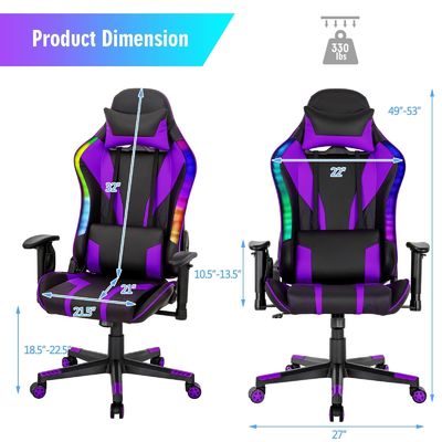 Опыт комфорта и стиля с спиральным игровым креслом ALINUNU с RGB светодиодами