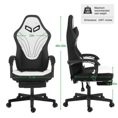Домашний офис игровой стул с подбородок и размеры продукта 25&quot;D x 23&quot;W x 53&quot;H