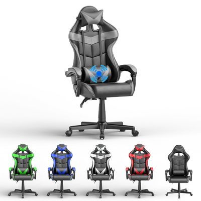 Получите Ultimate Gaming Experience PU игровой стул с массажем 33&quot;D x 24&quot;W x 49.2&quot;H