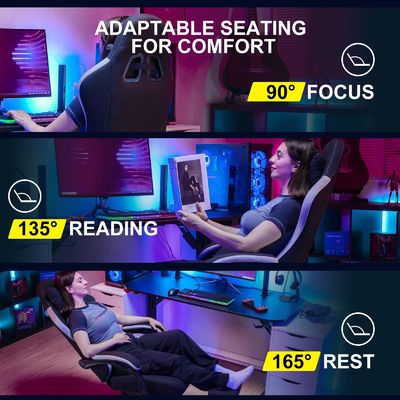 360 вращающийся/ регулируемый в высоту/ приседающий высокая спина эргономичный компьютер игровой стул ALINUNU