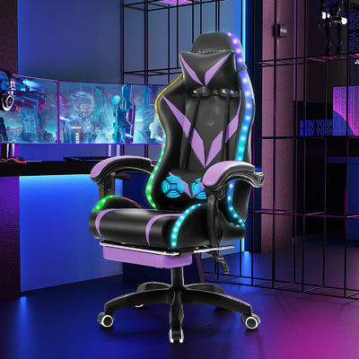 Почтовая упаковка Эргономическое игровое кресло RGB с массажем и светодиодными лампами
