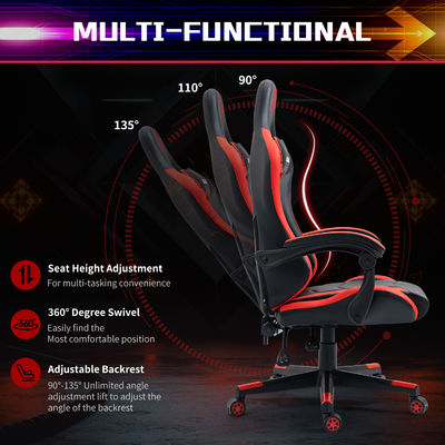 ALINUNU PC Gamer Chair Ergonomic PU Leather Swivel Gaming Chair с 3 100 мм газовым подъемником
