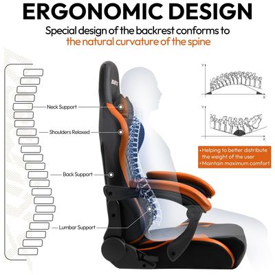 Modern Design Style Swivel Chair Игровой стул с опорой для ног и регулируемыми функциями