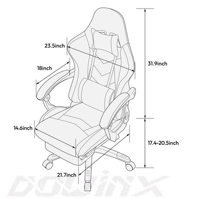 Modern Design Style Swivel Chair Игровой стул с опорой для ног и регулируемыми функциями