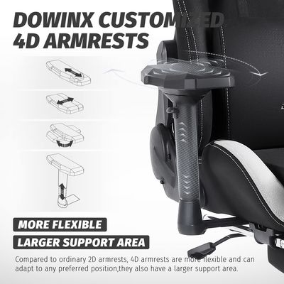 Офисный игровой стул с карманной пружинной подушкой и 4D подлокотниками с регулируемой высотой