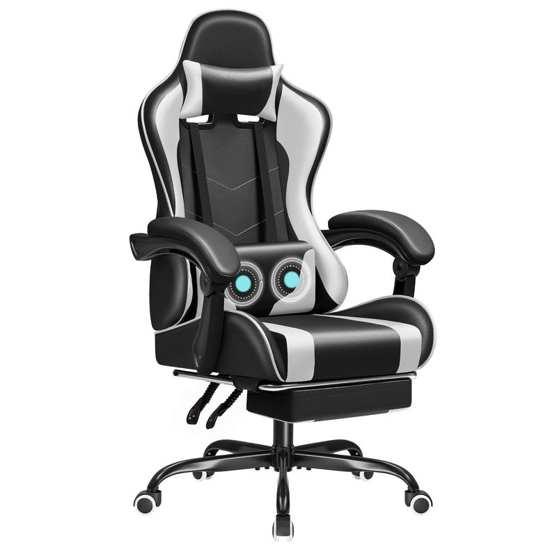 Массаж поясничная поддержка вращающийся игровой стул с 360 вращениями